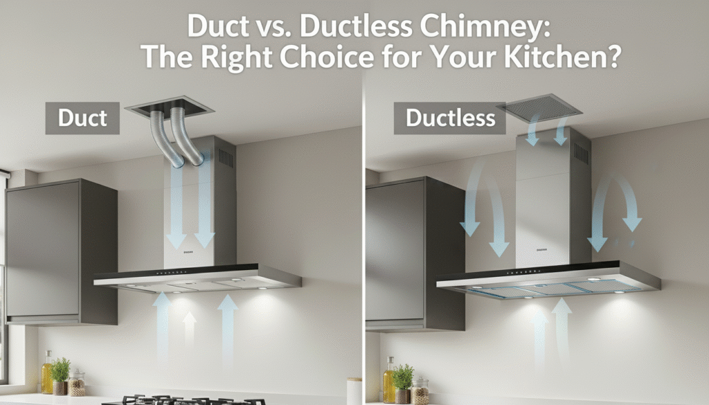 duct vs ductless chimney किचन के लिए सही चुनाव?